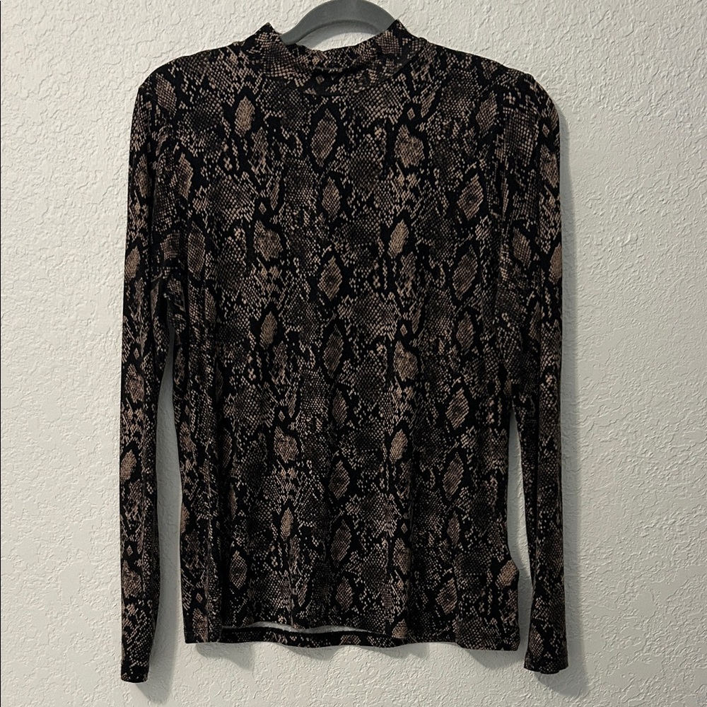 Liverpool Snakeskin Mockneck Longsleeve top Medium